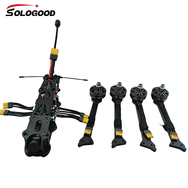 SoloGood MARK4 7inch FPV Dron 2807 1300KV F405 55A Stack 5.8G 2.5W Max VTX Gemfan 7040 7Inch 3-Blade Propeller  Caddx Ratel 2