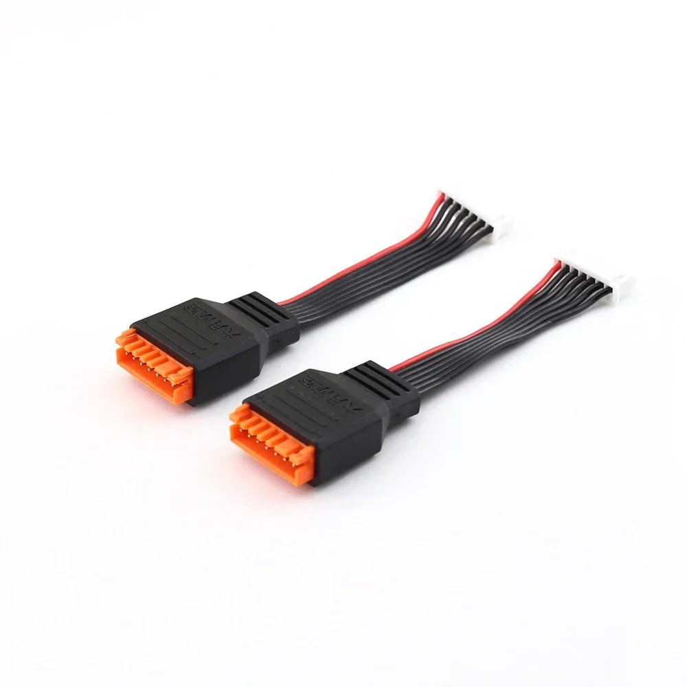 2PCS Charger Extension Cable Balanced Head for 2-6S Lithium Batteries Suitable for HOTA D6Pro ISDT Q6 M8 M6
