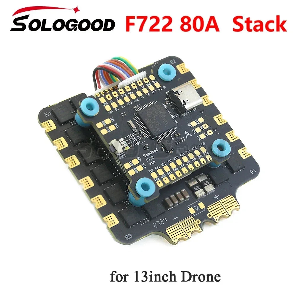 SoloGood F722 80A 8S Stack Flight Control Support 2 Cameras