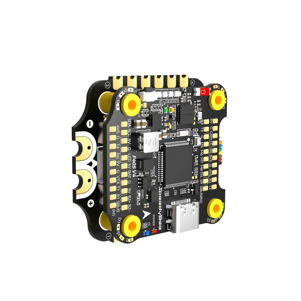 SpeedyBee F405 V4 BLS 60A 30x30 FC&ESC Stack F405 Flight Controller BLHELIS 60A 4in1 ESC for FPV Freestyle Drones DIY Parts
