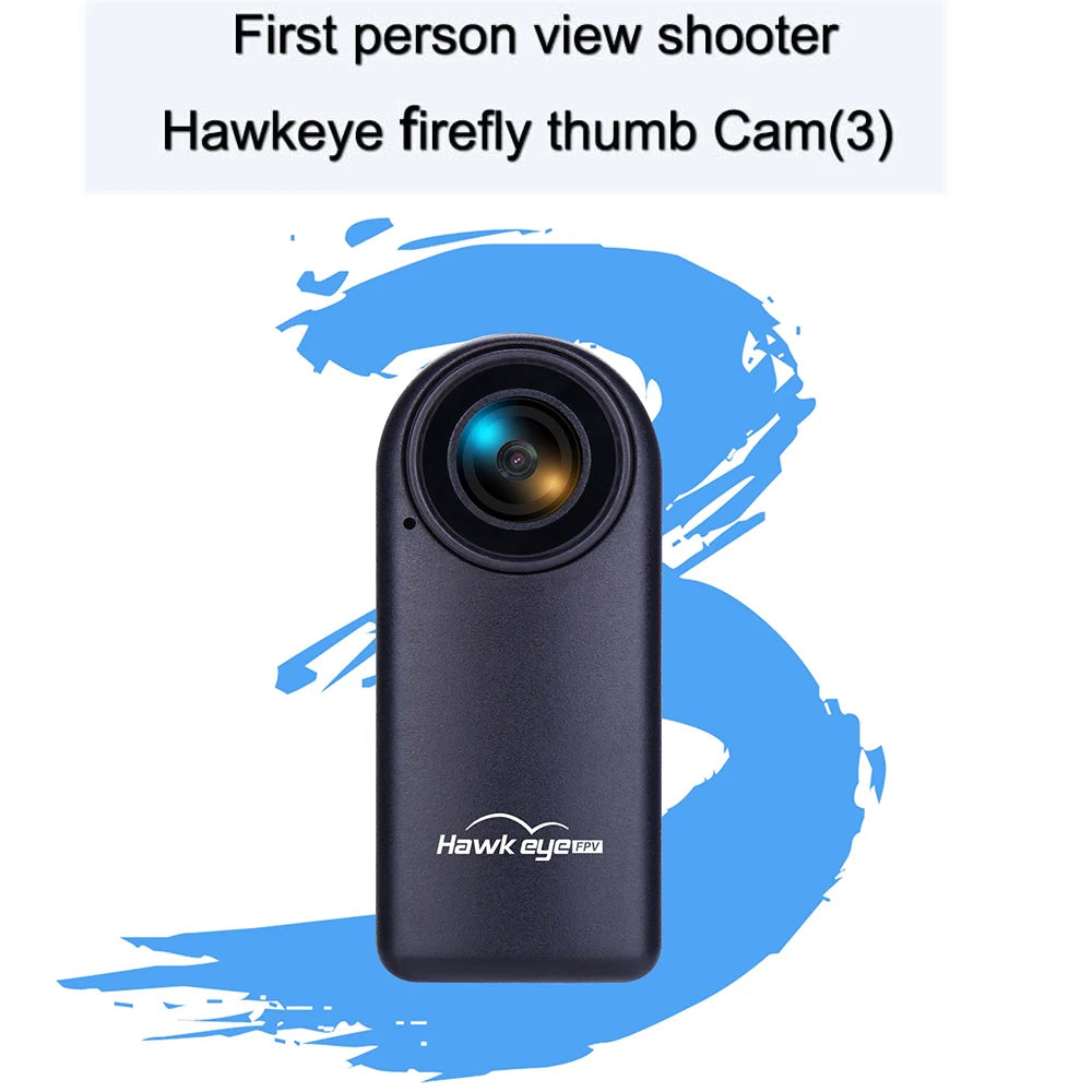 Newest Hawkeye 4K Thumb 3 Camera Video Smooth/ Big Battery/wifi/Magnatic Support AV out/RC Remote Control