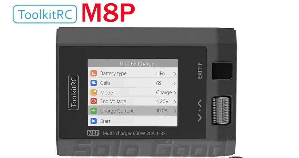 ToolkitRC M8P 600W 20A DC Balance Charger Discharger