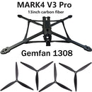 SoloGood MARK4 V3 Pro 13inch 570mm Carbon Fiber Kit FrameGemfan X-CLASS 1308 13X8X3 13inch Propeller for FPV Freestyle RC Drone