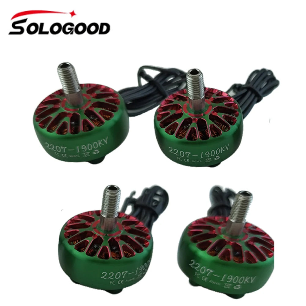 4pcs SoloGood 2207 1900KV 3S FPV Brushless Motor