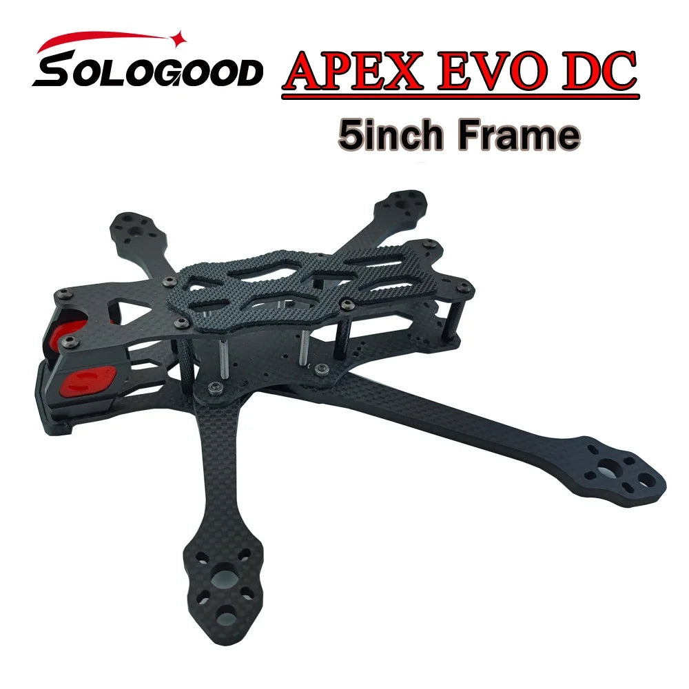 SoloGood APEX DC Frame Kit Quadcopter for CADDX Vista Polar Nebula Pro RunCam Link Phoenix DJI O3 Air Unit 2306 Motor