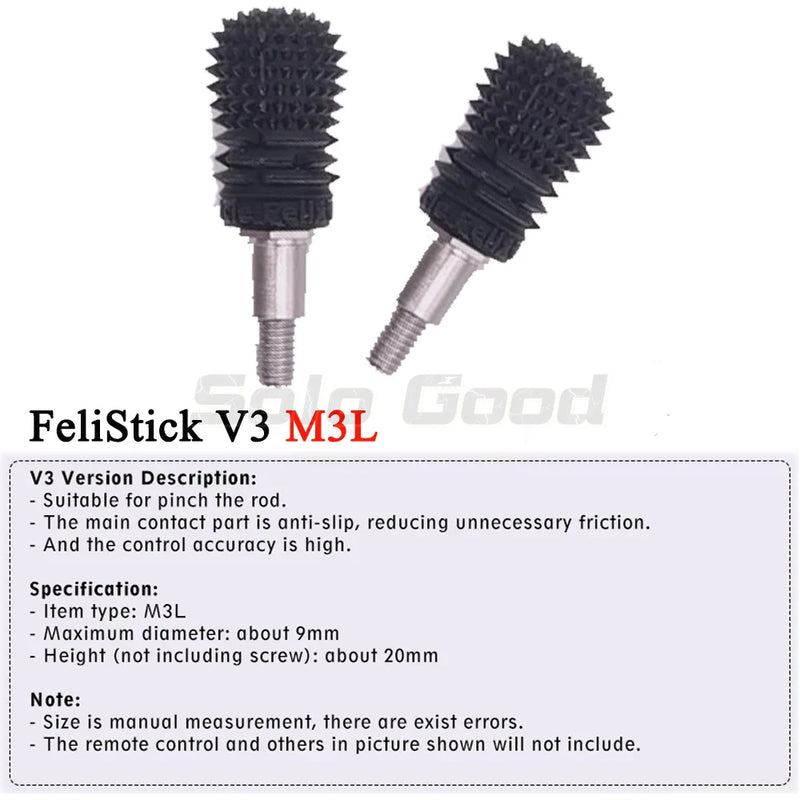 2PCS FeliStick V3 M3L M4 V2 V3 V4 FPV Remote Controller Radio Gimbal Stick Ends Joystick Lever Rocker Cap Anti-slip For RadioMaster Pocket