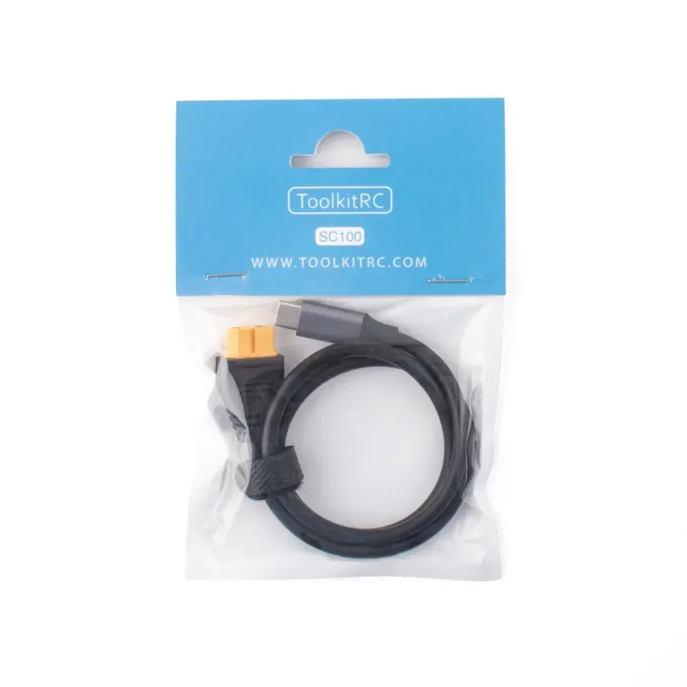 Toolkitrc SC100 Type-C Om XT60 Female Oplaadkabel Voor Toolkitrc M7 M6 M6D M8S Charger