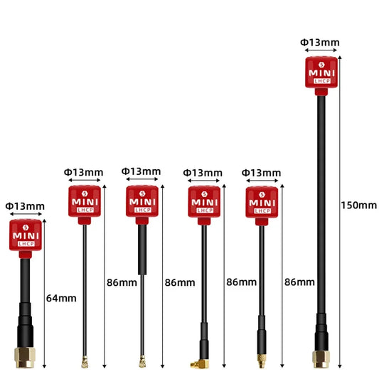 Lollipop 5.8G MINI5 Antenna 150mm RHCP SMA Suitable For Image Transmission VTX Receiving 7-10inch FPV Through Drone