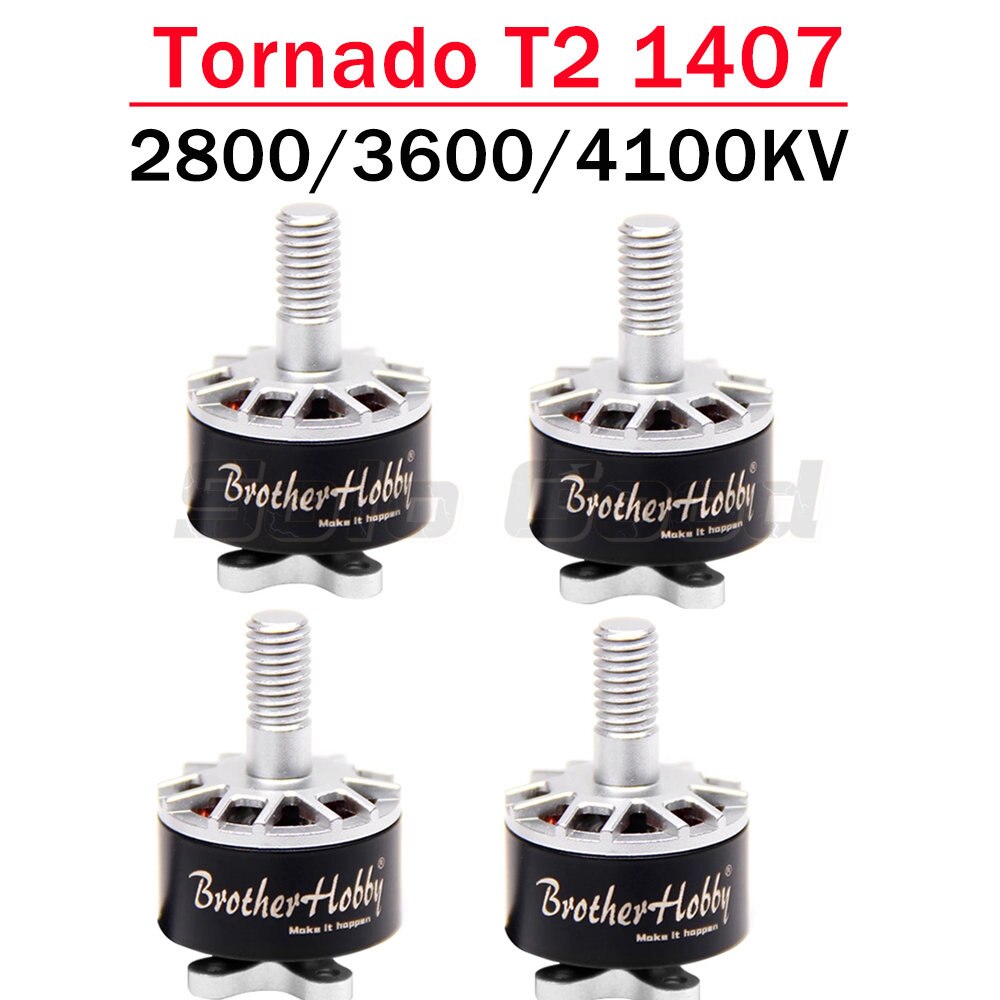 Brotherhobby Tornado T2 1407 2800KV 3600KV 4100KV 3-4S Brushless Motor for RC FPV Racing Toothpick Cinewhoop Ducted Drones