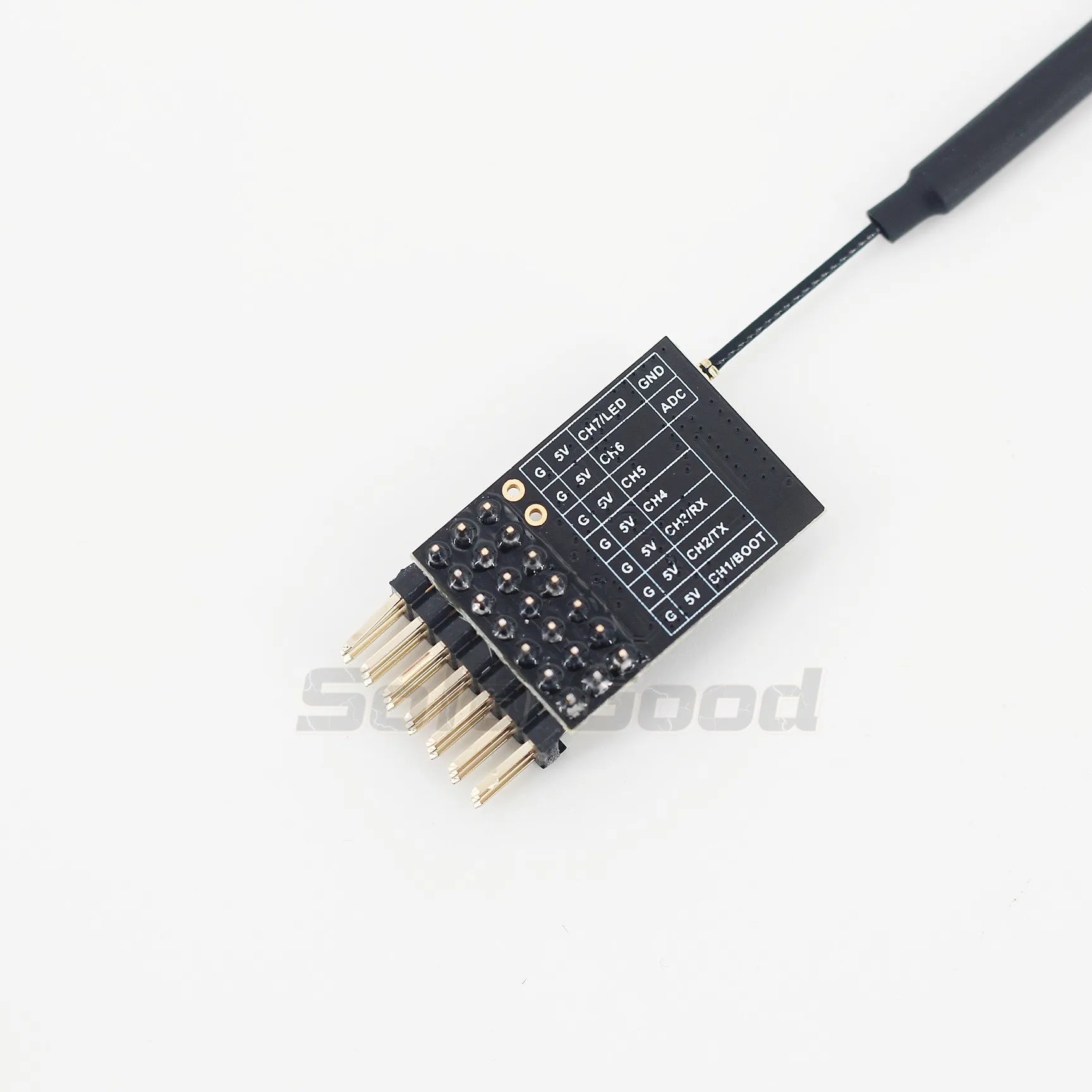 SoloGood CYCLONE ELRS 2.4G PWM 6CH / 7CH CRSF Receiver Support ELRS 3.2 PWM/CRSF Protocol Copper Pipe Antenna For RC FPV Drone