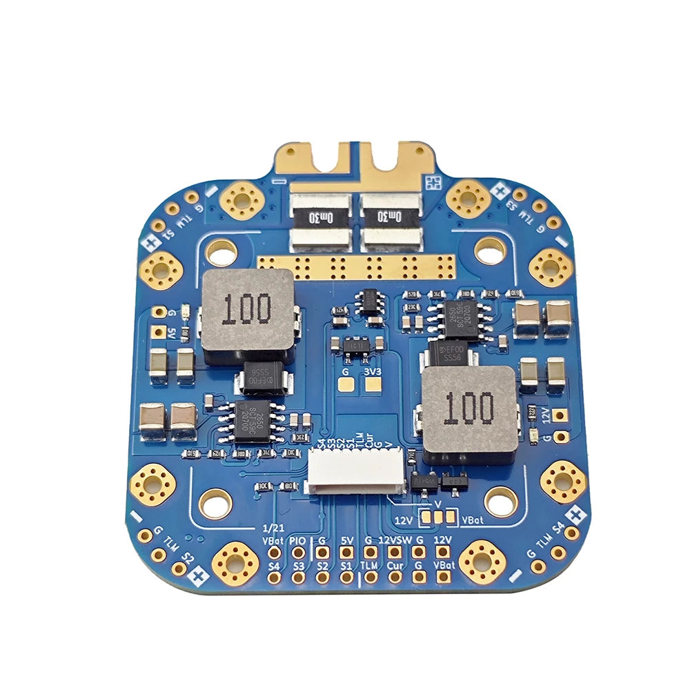 FCHUB-12S PDB Board 5V & 12V Output w/ Current Sensor 3-12S Lipo