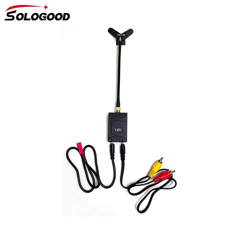 SoloGood 1.6GHz 3W FPV Video Transmitter VTX 25mW/1500mW/3000mW 8CH 1.6G VRX Receiver Kit