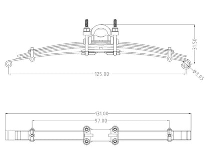 Kingkong RC 1/12 Q157 Simulation Steel Plate Climbing Accessories Spring Steel Plate D-E060