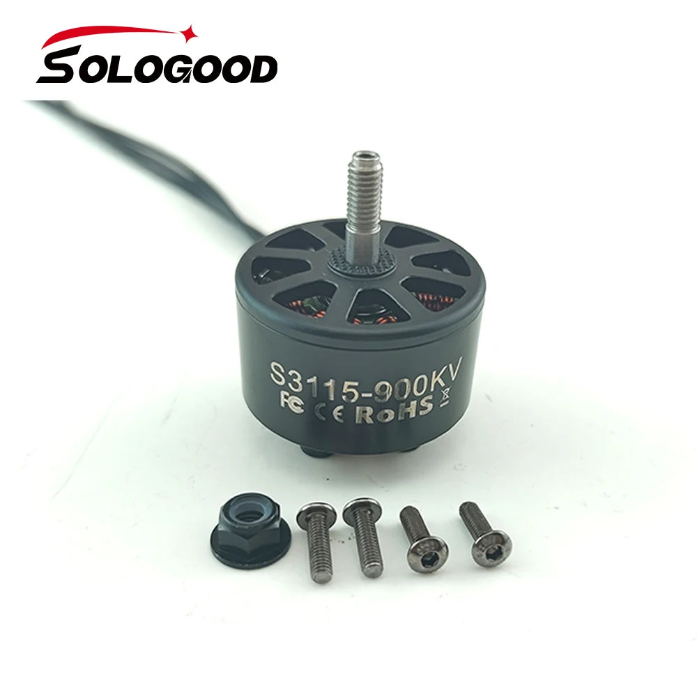 SoloGood 3115 900KV Brushless Motor 6S LIPO for FPV Freestyle 9inch 10inch Long Range Cinelifter Drones RC Model