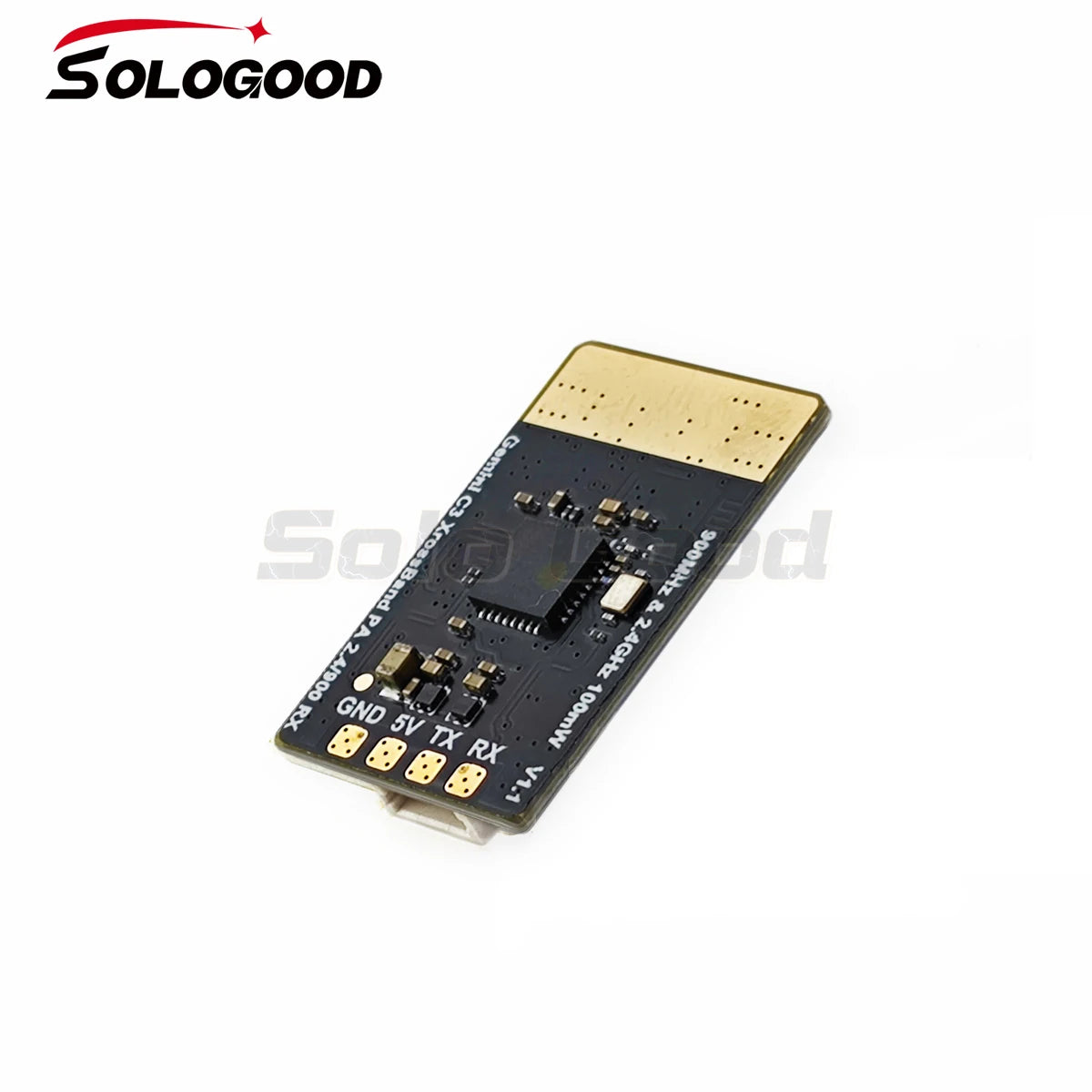 SoloGood Gemini 915M/2.4G DUAL RX ELRS Diversity 100mW Receiver  ESP32C3 LR1121 for FPV RC Long Range Drones