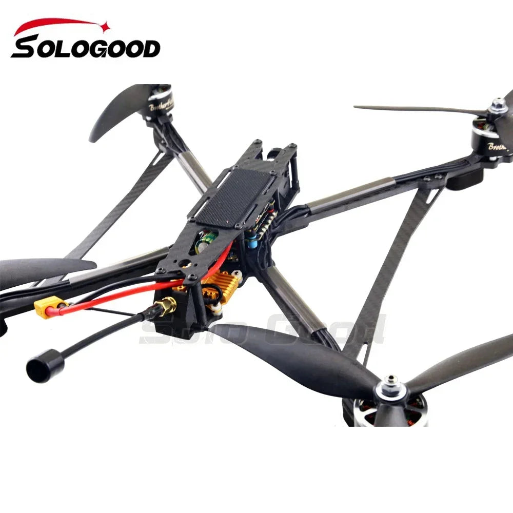 SoloGood CX9 V1 9 inch FPV Freestyle Drone Ture X Frame  F722 V1 60A Stack FOXEER CAT 3 Camera T700 Carbon RC Model Toys