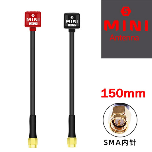 Lollipop 5.8G MINI5 Antenna 150mm RHCP SMA Suitable For Image Transmission VTX Receiving 7-10inch FPV Through Drone