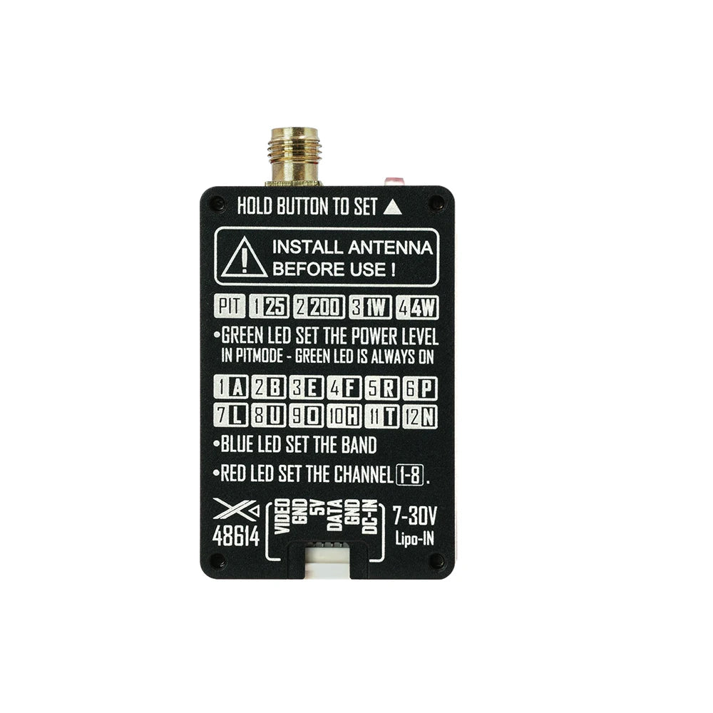 RUSHFPV XSPAN 4.8-6.1G 4W Broadband VTX Transmitter Module 96CH 4800MHz-6065MHz With Antenna