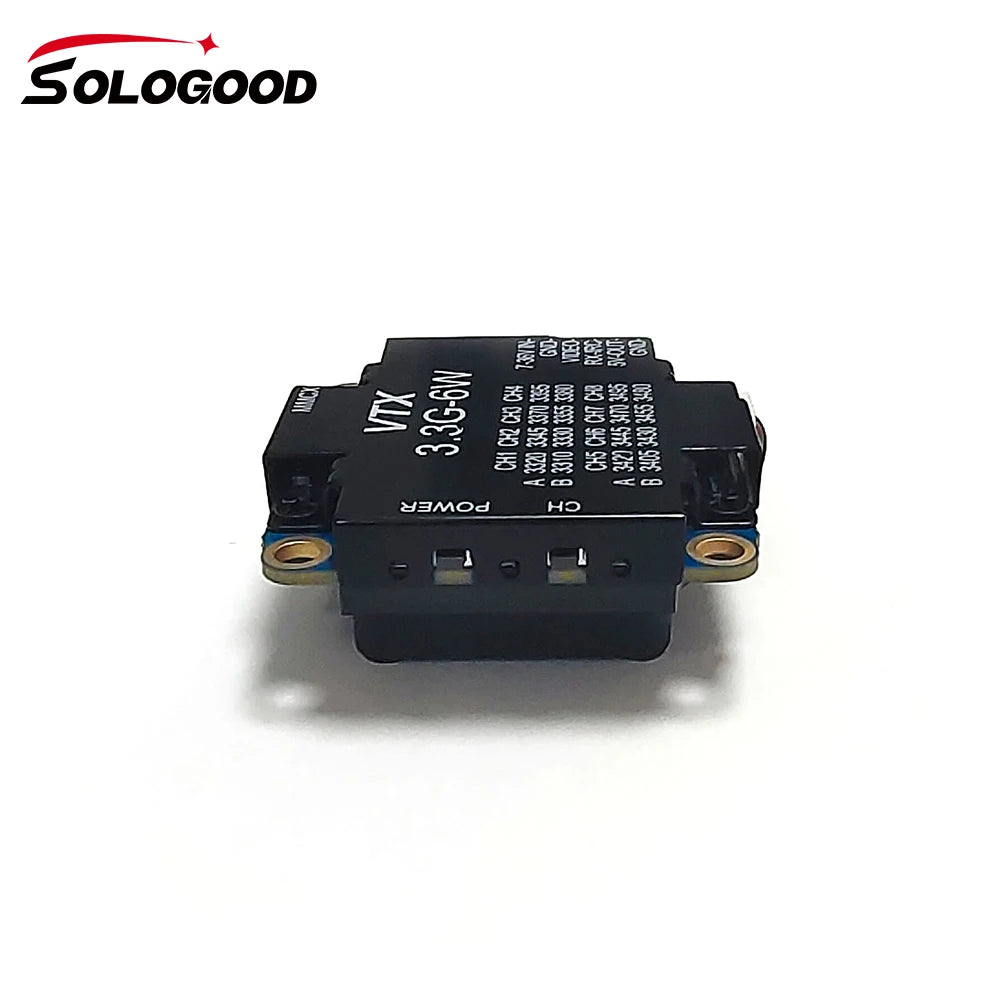SoloGood 3.3G 6W VTX 7-36V 25mW/1000mW/3000mW/4000mW/6000mW FPV Video Transmitter 8CH FPV Video Receiver