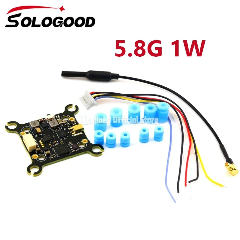SoloGood 5.8G 1W 48CH VTX Image Transmission Rush Cherry Ntenna Input Voltage 7-26V