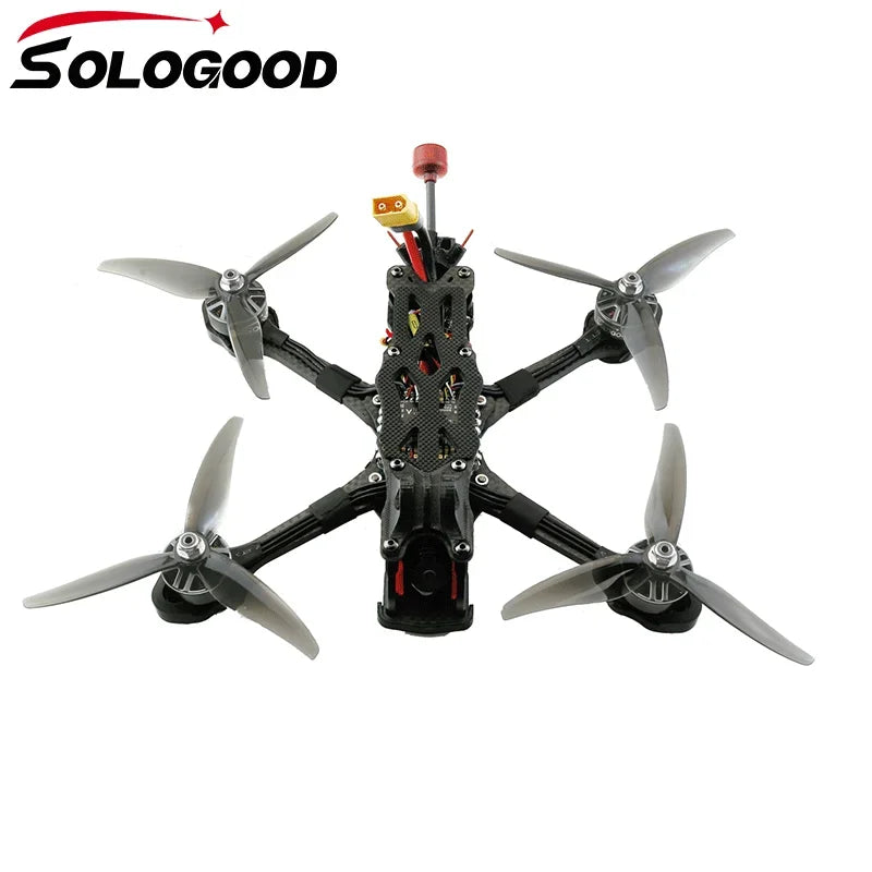 SoloGood APEX EVO 5inch FPV Drone 2207 1950KV Brushless Motor F405 55A Stack 5.8G 1.6W VTX RunCam Phoenix2 SPV3 1500TVL Camera