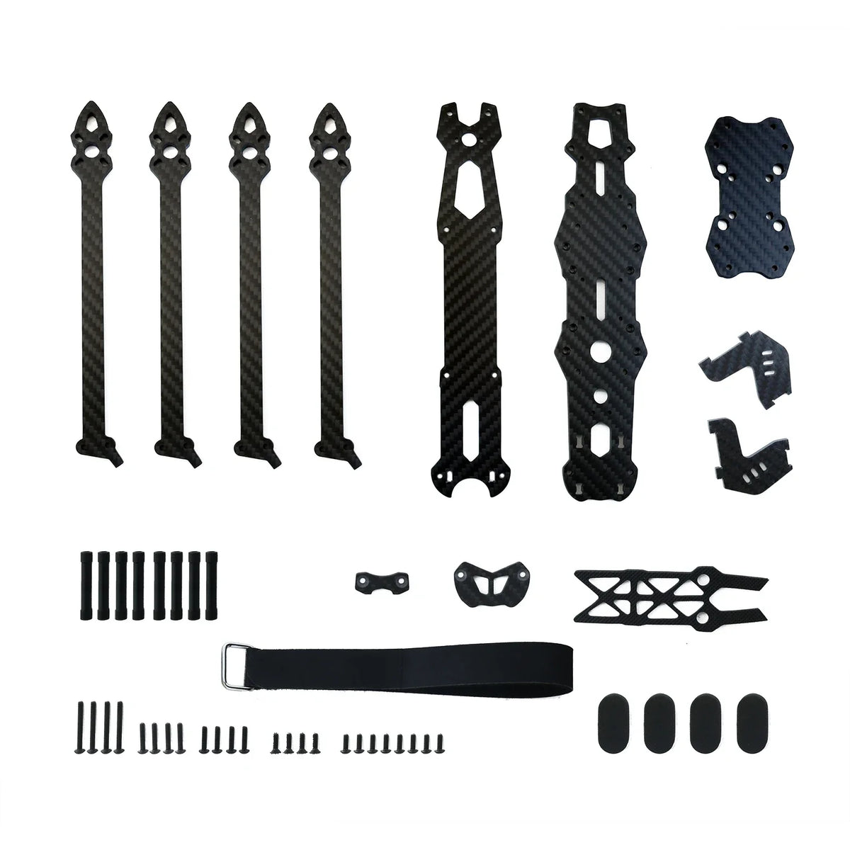 SoloGood Mark4 8inch 366mm 6mm Arm Frame 3K Carbon Fiber Kit for 8inch FPV Freestyle