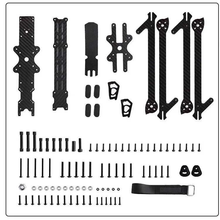 XL10 V6 420mm 10inch Wheelbase Super Long Range HD True-X Carbon Frame Kit with 8mm Arm Compatible DJI O3 VISTA FPV Parts