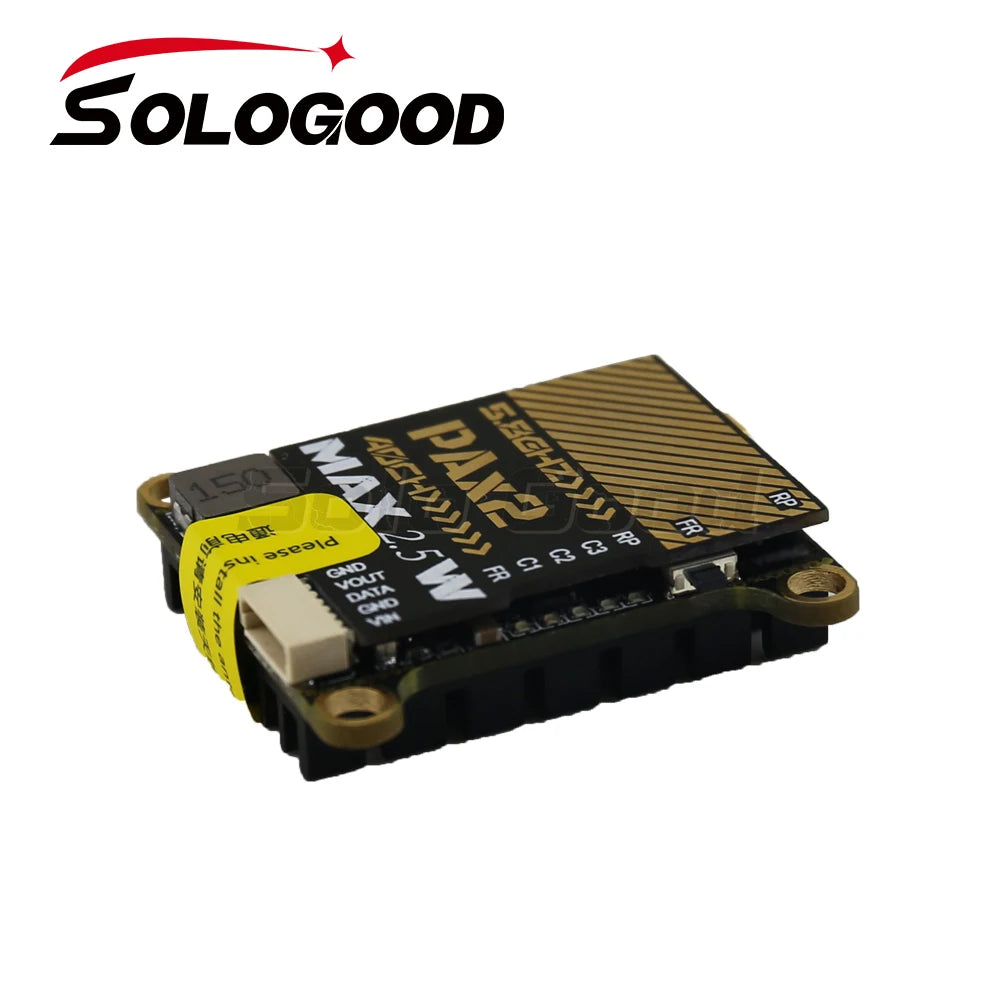 SoloGood 5.8G MAX 2.5W 40CH VTX   0-25-400-800-1500-2500mW NTSC/PAL  For RC FPV Freestyle Long Range Racing Drone
