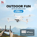 FIMI X8 Pro Camera Drones with Tri-Directional Obstacle Sensing 3-axis Gimbal 4G infinite transmission Smart Tracking Mode 15km