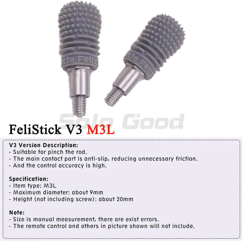 2PCS FeliStick V3 M3L M4 V2 V3 V4 FPV Remote Controller Radio Gimbal Stick Ends Joystick Lever Rocker Cap Anti-slip For RadioMaster Pocket