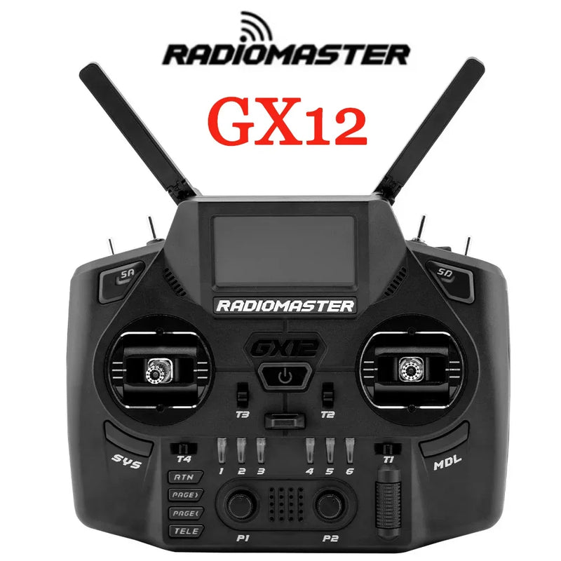 Radiomaster GX12 1000HZ 3D Digital CNC Hall Gimbal Dual Band Antenna Gemini XROSSBAND EXpressLRS Radio Controller