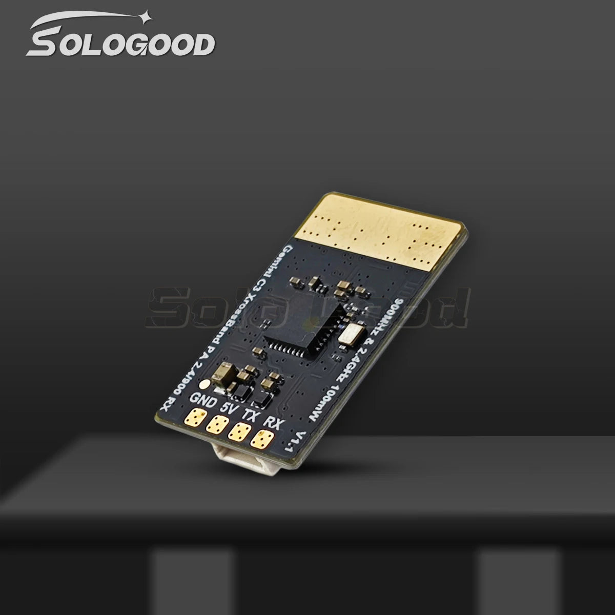 SoloGood Gemini 915M/2.4G DUAL RX ELRS Diversity 100mW Receiver  ESP32C3 LR1121 for FPV RC Long Range Drones