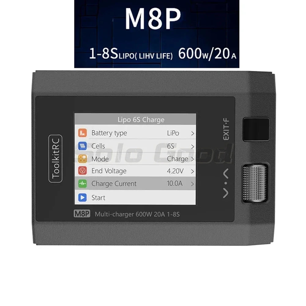 ToolkitRC M8P 600W 20A DC Balance Charger Discharger