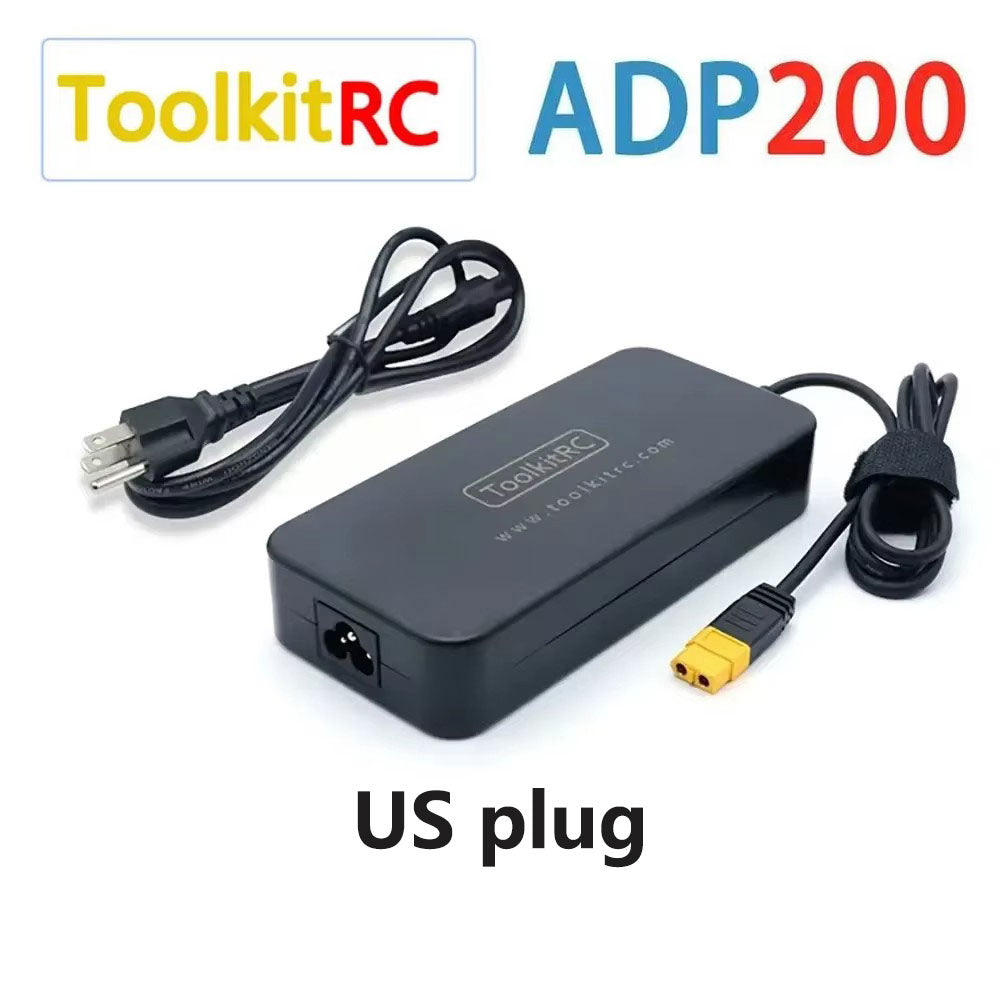 ToolKitRC ADP200 200W 4A Charger Power DC19.5V 10.3A Supply With XT60 Output Adapter for RC ISDT GTPower HotRC SkyRC Chargers