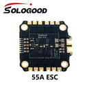 SoloGood F405 55A Stack ICM42688P F405 Flight Controller BLHELI_S 55A 4in1 ESC 30.5X30.5mm 2-6S for FPV Freestyle Drones Parts