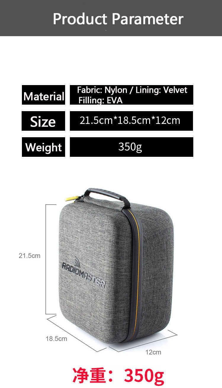Radiomaster TX12 Carry Bag Universal Portable Storage Carry Bag Remote Control Transmitter Case for TX12