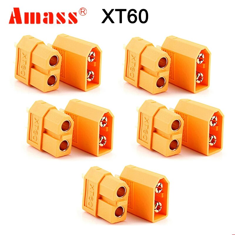 5 Pair Amass XT60 XT60H XT90S XT90 XT30 MR30 MR60 MT30 MT60 XT60I XT60PW XT30PW T-type T Plug XT150 AS150 EC5 Plug Connector
