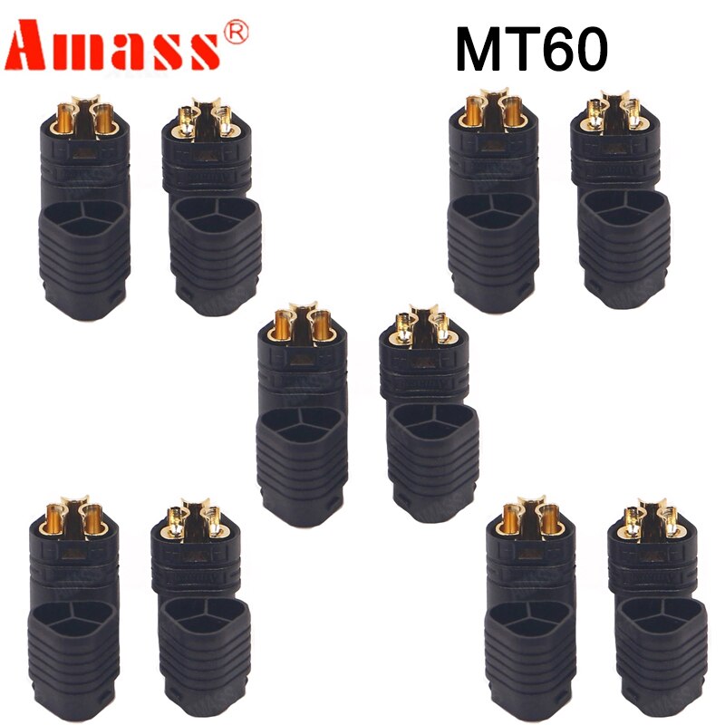 5 Pair Amass XT60 XT60H XT90S XT90 XT30 MR30 MR60 MT30 MT60 XT60I XT60PW XT30PW T-type T Plug XT150 AS150 EC5 Plug Connector