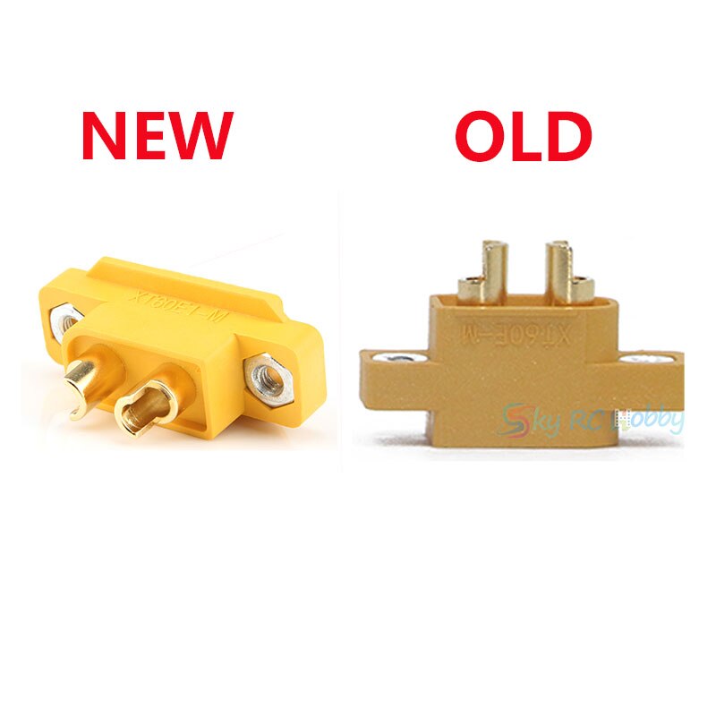 Wholesale 500pcs Updated AMASS XT60E-M Mountable XT60 Male Plug Connector For Racing Models Multicopter Fixed Board