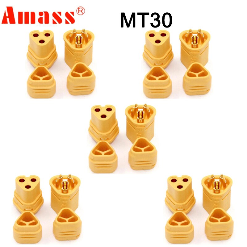 5 Pair Amass XT60 XT60H XT90S XT90 XT30 MR30 MR60 MT30 MT60 XT60I XT60PW XT30PW T-type T Plug XT150 AS150 EC5 Plug Connector
