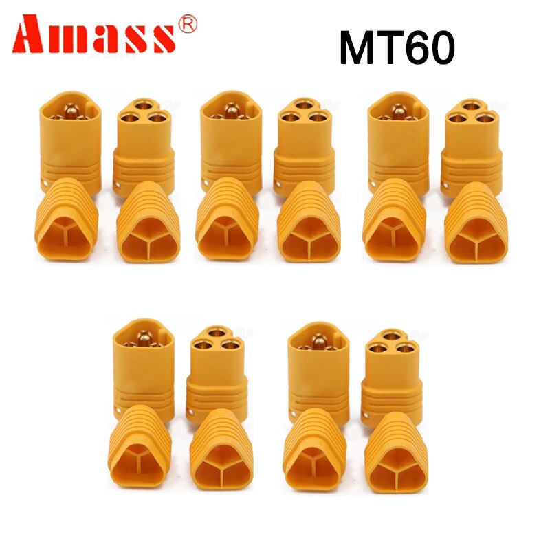5 Pair Amass XT60 XT60H XT90S XT90 XT30 MR30 MR60 MT30 MT60 XT60I XT60PW XT30PW T-type T Plug XT150 AS150 EC5 Plug Connector