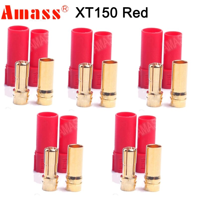 5 Pair Amass XT60 XT60H XT90S XT90 XT30 MR30 MR60 MT30 MT60 XT60I XT60PW XT30PW T-type T Plug XT150 AS150 EC5 Plug Connector