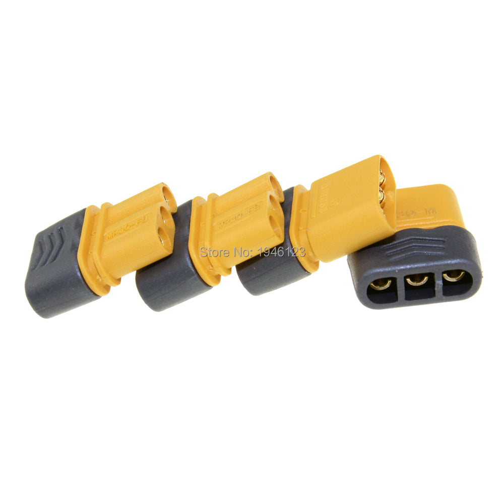 Amass MR30 MR30-M Connector Plug Upgrated of XT30 Female & Male Gold Plated For RC Parts