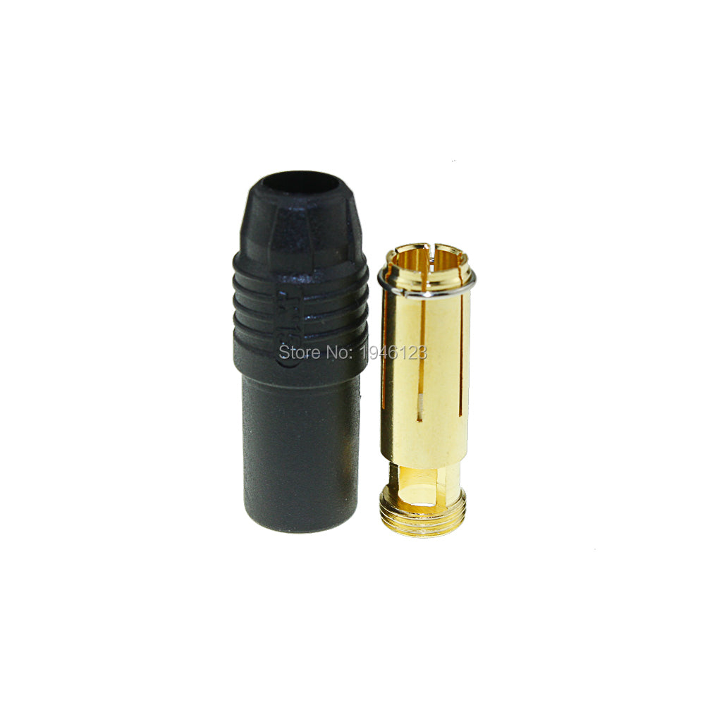 Amass AS150 Gold Plated Banana Plug 7mm Male Female for High Voltage Battery Red Black