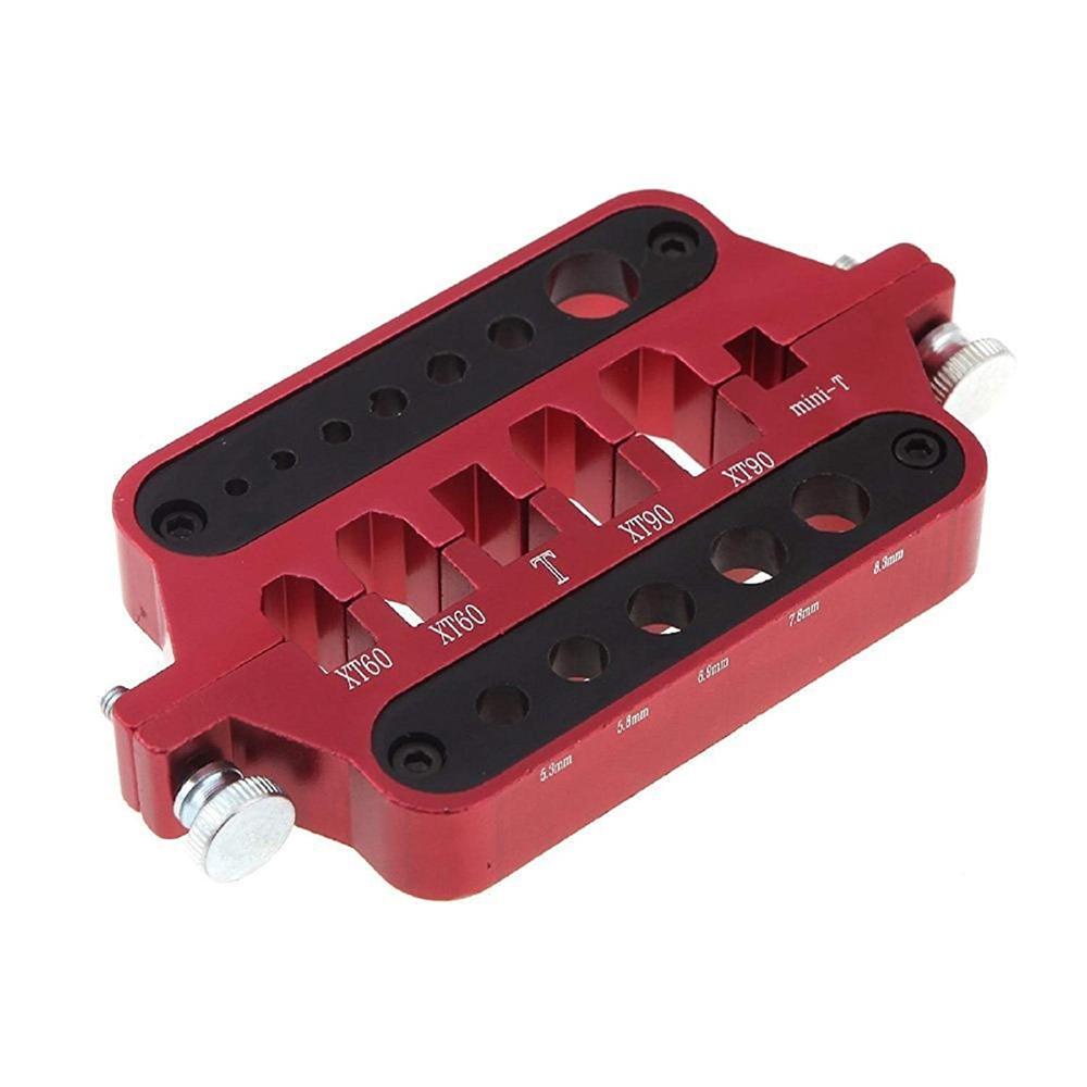 Amass 10 Pair XT60H Bullet Connector Plug + Aluminum Welding Soldering Insulate Station Jig RC Tools for XT60 XT90 Deans