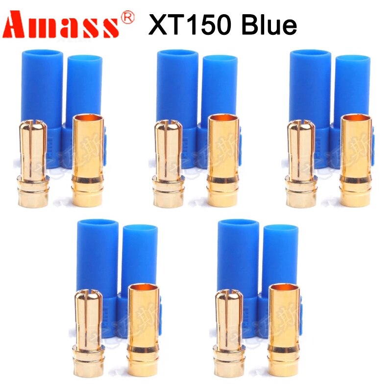 5 Pair Amass XT60 XT60H XT90S XT90 XT30 MR30 MR60 MT30 MT60 XT60I XT60PW XT30PW T-type T Plug XT150 AS150 EC5 Plug Connector