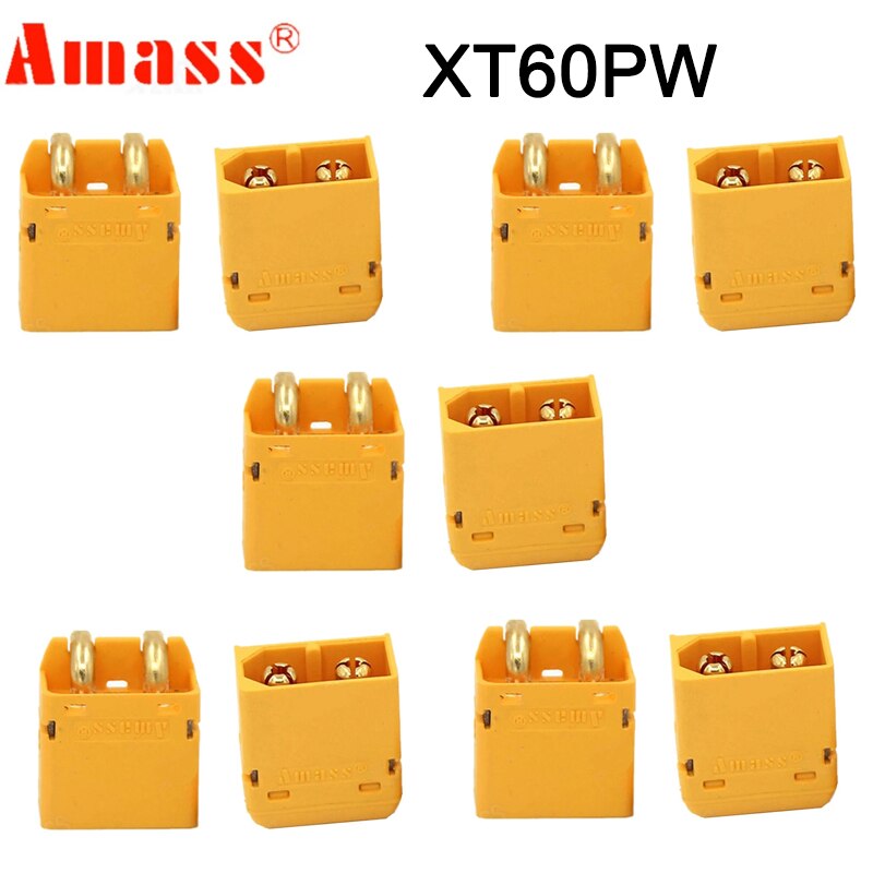 5 Pair Amass XT60 XT60H XT90S XT90 XT30 MR30 MR60 MT30 MT60 XT60I XT60PW XT30PW T-type T Plug XT150 AS150 EC5 Plug Connector