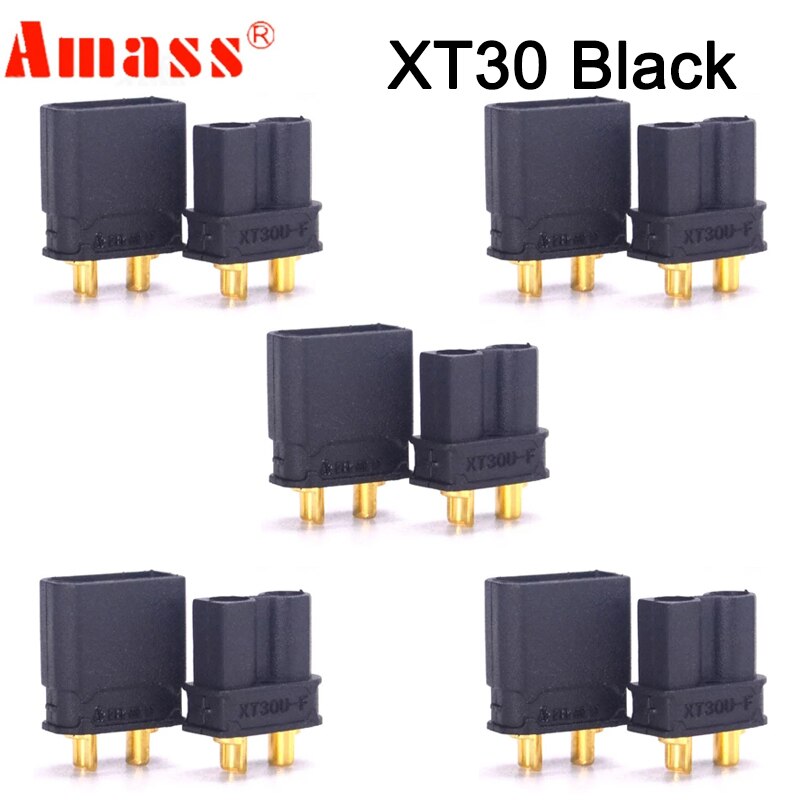 5 Pair Amass XT60 XT60H XT90S XT90 XT30 MR30 MR60 MT30 MT60 XT60I XT60PW XT30PW T-type T Plug XT150 AS150 EC5 Plug Connector