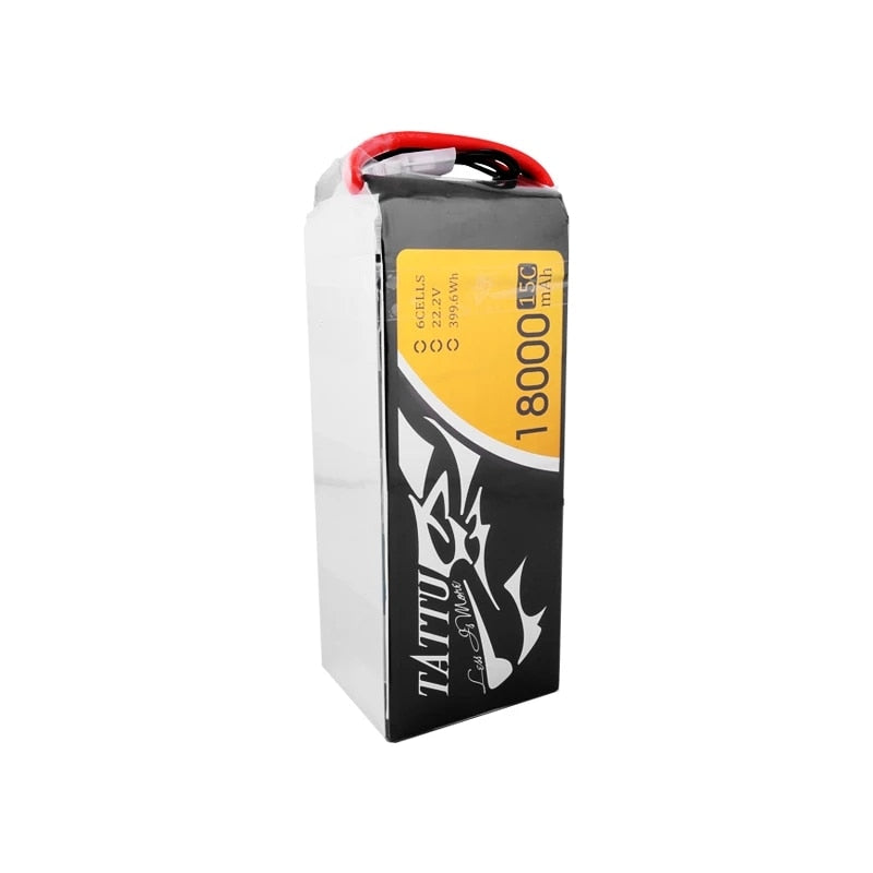TATTU 18000mAh 22.2V 6S LiPO Battery Burst 15C with XT90S AS150 for Big Load Multirotor FPV Drone Hexacopter Octocopter