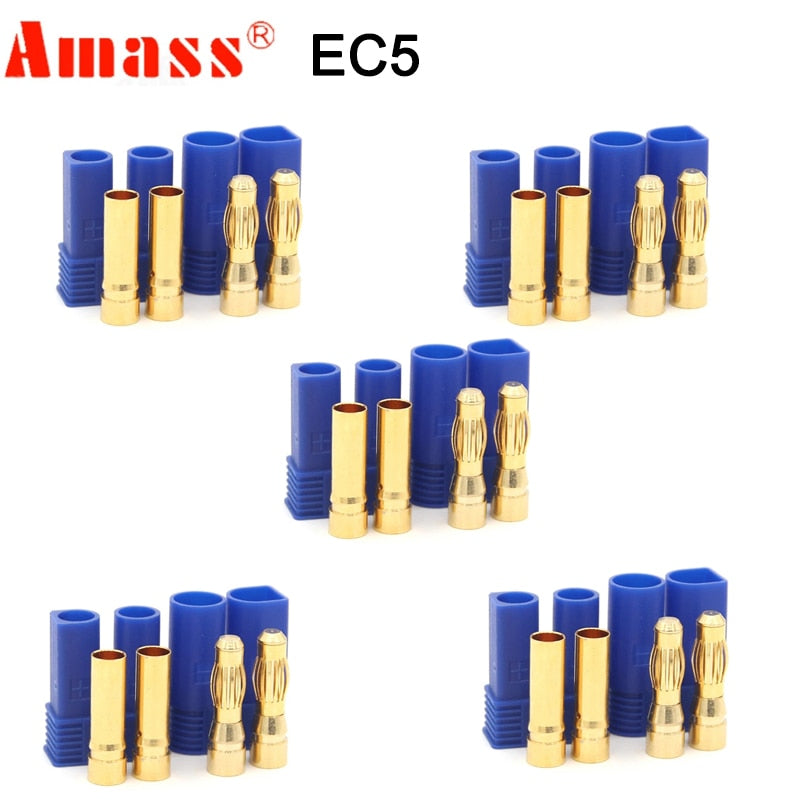 5 Pair Amass XT60 XT60H XT90S XT90 XT30 MR30 MR60 MT30 MT60 XT60I XT60PW XT30PW T-type T Plug XT150 AS150 EC5 Plug Connector